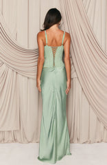 Forever Starts Now Maxi Skirt Sage