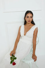 Desert Oasis Maxi Dress White
