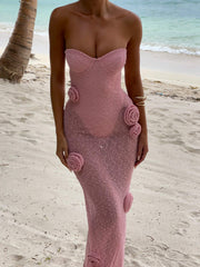 Anika Maxi Dress Baby Pink