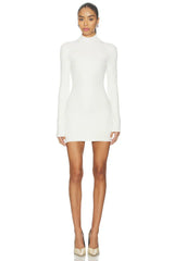Britt Faux Fur Cuff Mini Dress